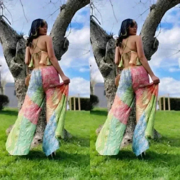 Free People Shiny Pants Set - Picture 4 of 6